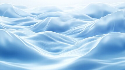 Fototapeta premium A serene wave pattern in soft blue hues, creating a calming and tranquil oceanic atmosphere.