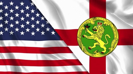 USA and Alderney Flag Loop