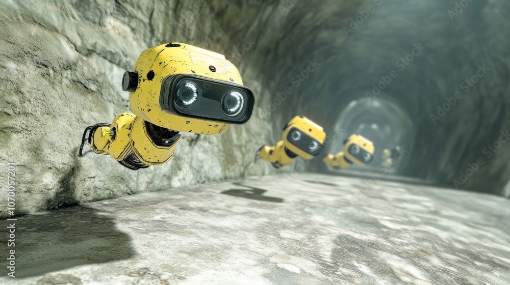 Poster robots explore underwater tunnels with advanced technology
