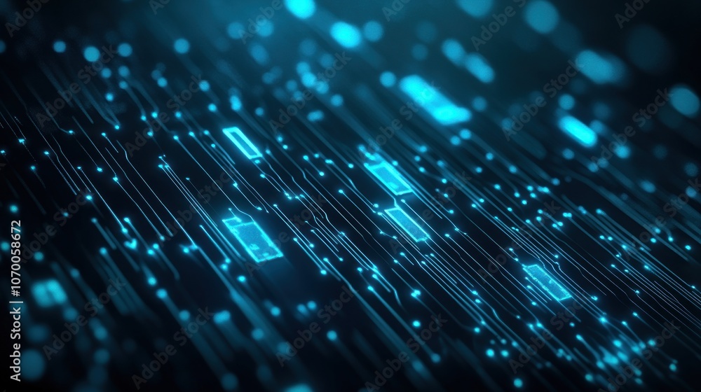 Aufkleber Explore the future of technology with dynamic data visualizations