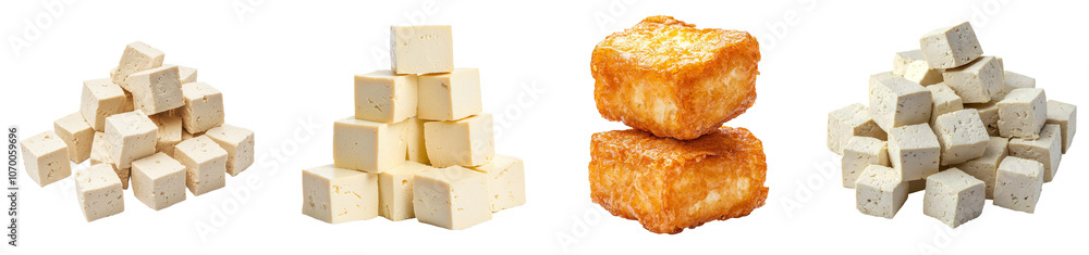 Poster rusk of fried bread isolated on a transparent background