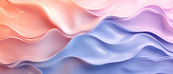 Fototapeta premium Abstract Pink and Blue Wavy Background.