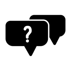 Minimalistic question mark solid icon, representing curiosity or uncertainty. Simple vector design ideal for FAQs, help sections, and support platforms.