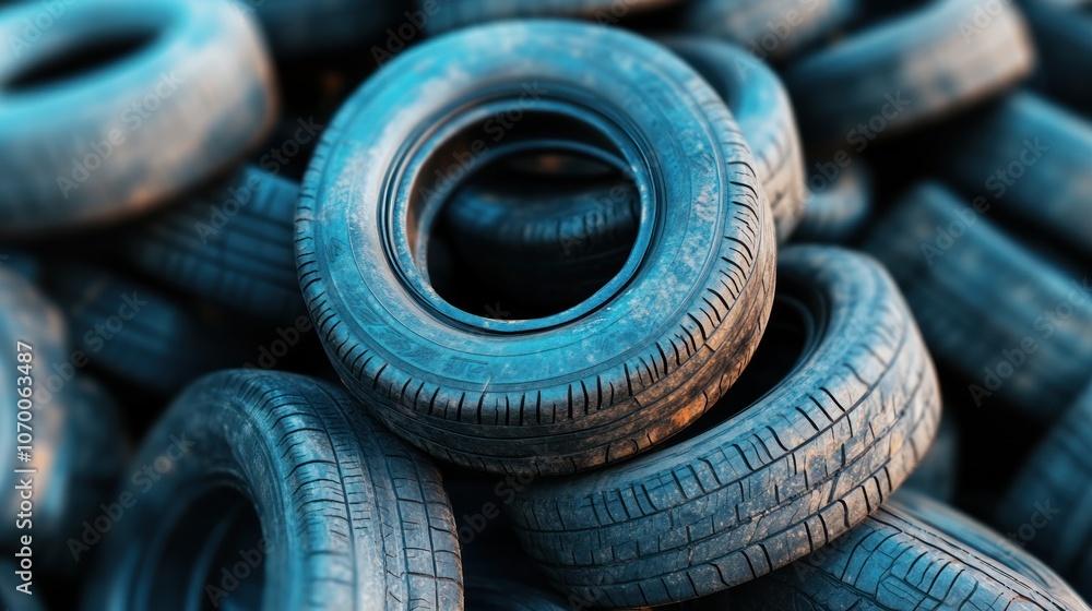 Poster discover how recycled tires enhance sustainable practices in transportation