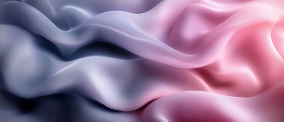 Obraz premium Abstract Wavy Pink and Blue Fabric Texture.