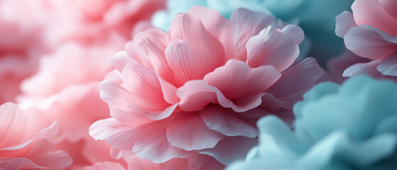 Fototapeta premium Soft Pink Flower Petals Macro.