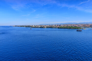 Fototapeta premium Zadar cityscape from sea, Croatia.