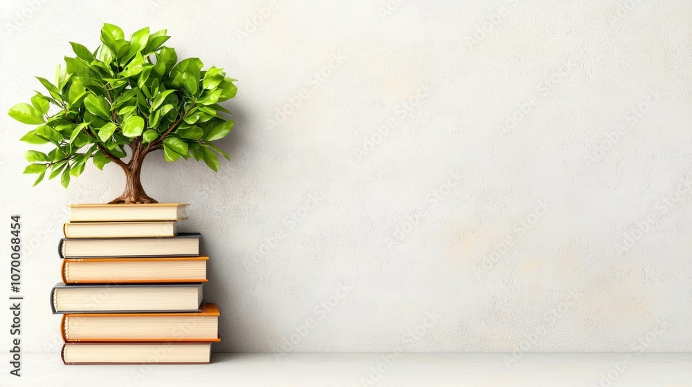 Poster explore the connection between knowledge and growth through books and nature