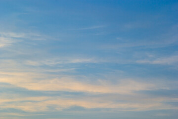 sunset sky with multicolor clouds. Dramatic twilight sky background