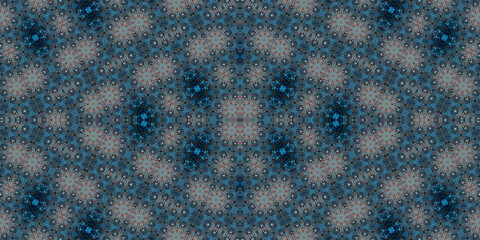 Seamless kaleidoscope pattern. The texture of the woven pattern. Endless pattern