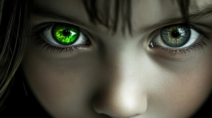 Fototapeta premium the beauty of women's eyes, facial expressions, beautiful makeup 