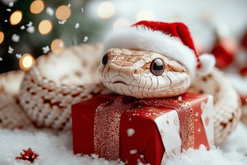 Festive Snake 2025: Creative backgrounds for greeting cards  Image 117