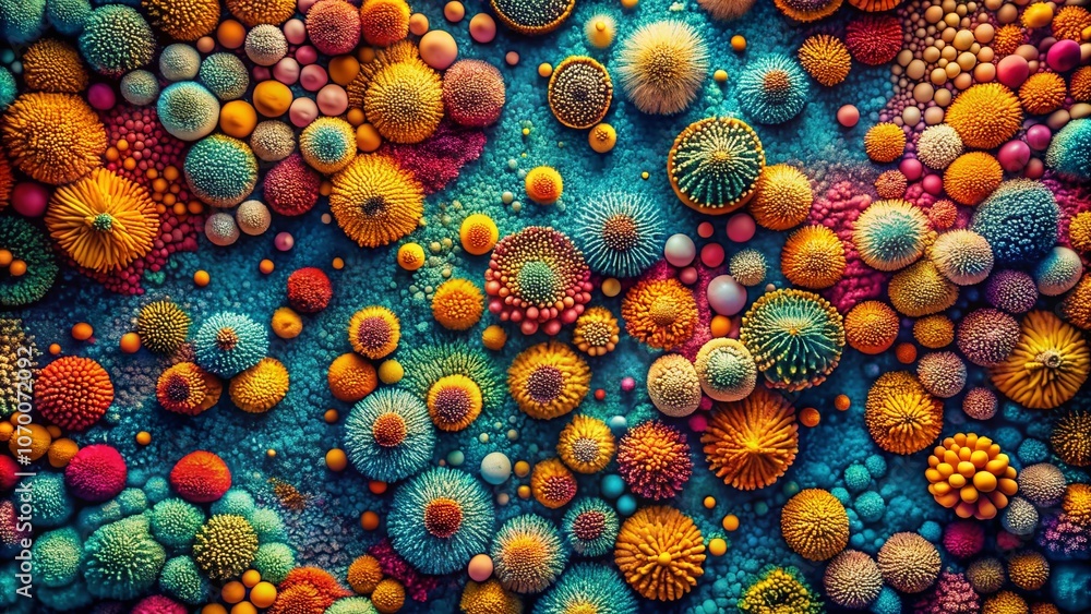Poster abstract aerial silkscreen pattern with textured pollen backgrounds for creative design and art proj