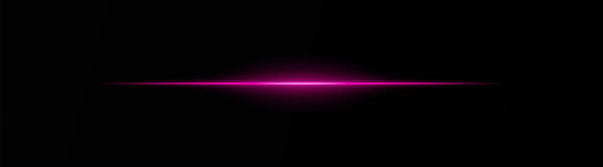 Intense purple horizontal light beam on a black background, Neon rays, Flash of glare and explosion, laser beam. ideal for sci-fi, digital effects, or cinematic designs. Energy dynamic wallpaper