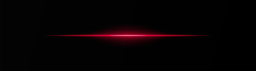 Intense red horizontal light beam on a black background, Neon rays, Flash of glare and explosion, laser beam. ideal for sci-fi, digital effects, or cinematic designs. Energy dynamic wallpaper