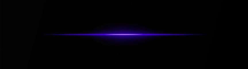 Intense purple horizontal light beam on a black background, Neon rays, Flash of glare and explosion, laser beam. ideal for sci-fi, digital effects, or cinematic designs. Energy dynamic wallpaper