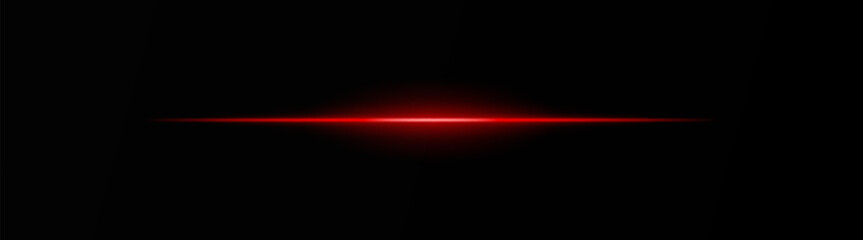 Intense red horizontal light beam on a black background, Neon rays, Flash of glare and explosion, laser beam. ideal for sci-fi, digital effects, or cinematic designs. Energy dynamic wallpaper