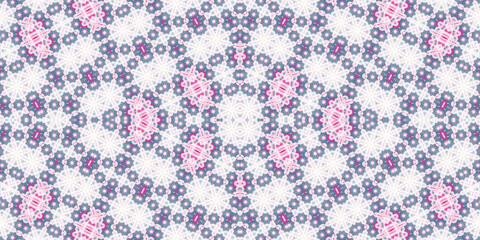Seamless kaleidoscope pattern. The texture of the woven pattern. Endless pattern