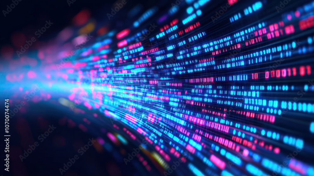 Poster Explore the dynamic flow of digital data visualizations