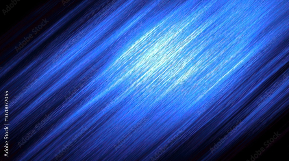 Poster striking abstract blue design with dynamic lines