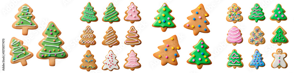 Poster the icing of this cookie is decorated with green icing and colorful sprinkles, making it a great chr