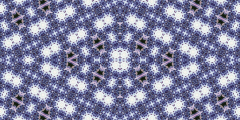 Seamless kaleidoscope pattern. The texture of the woven pattern. Endless pattern