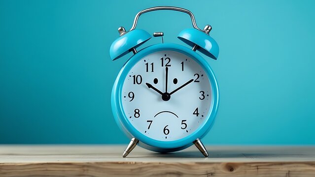 Happy Blue Monday Alarm clock with sad face