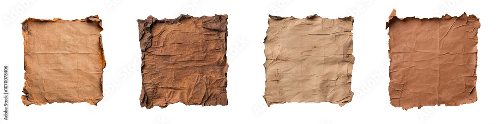 Aufkleber The image is isolated on a transparent background. Perfect for backgrounds or historical themes. Old burnt paper with singed edges and visible cracks.