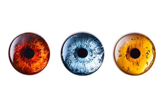 Realistic Iris Colors in Clear Detail