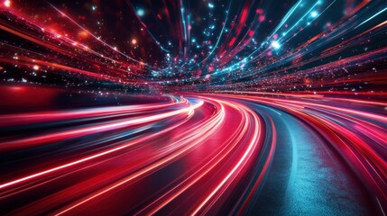 Obraz premium The Vibrant Light Motion Scene