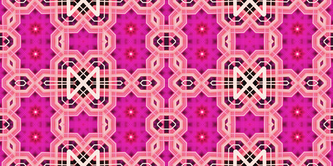 Seamless kaleidoscope pattern. The texture of the woven pattern. Endless pattern