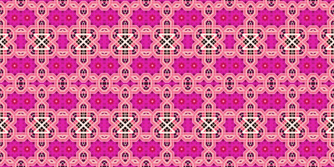 Seamless kaleidoscope pattern. The texture of the woven pattern. Endless pattern