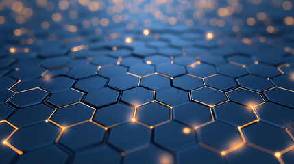 Obraz premium Abstract high-tech digital network with luminous connections background.