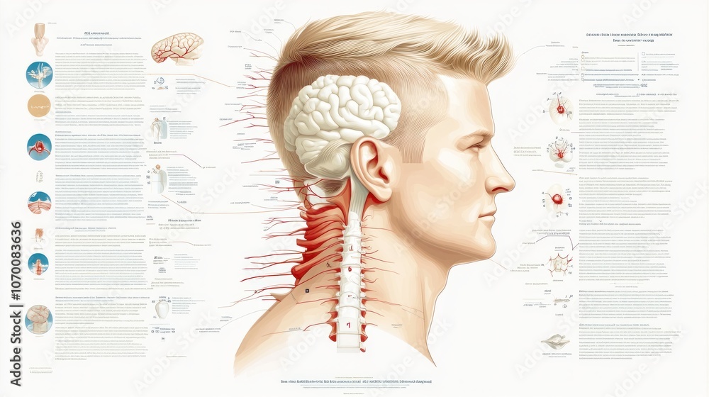 Aufkleber explore the human brain's structure and functionality through detailed visualization