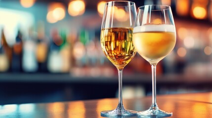Enjoy exquisite wine varieties in elegant glasses