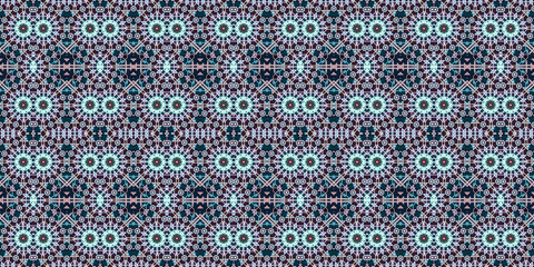 Seamless kaleidoscope pattern. The texture of the woven pattern. Endless pattern