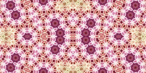 Seamless kaleidoscope pattern. The texture of the woven pattern. Endless pattern