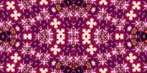 Seamless kaleidoscope pattern. The texture of the woven pattern. Endless pattern