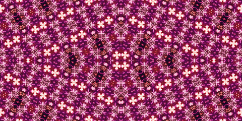 Seamless kaleidoscope pattern. The texture of the woven pattern. Endless pattern