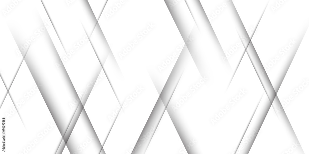 Poster white abstract geometric background with white paper sheets soars as abstract spaces with rectangles