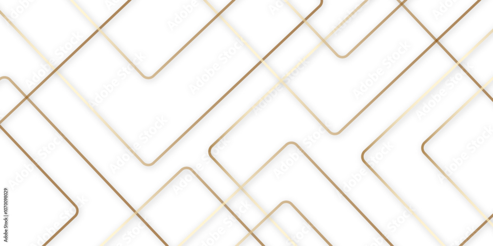 Poster mondrian style of diagonal square pattern vector. design geometric tile gold on black background. mo