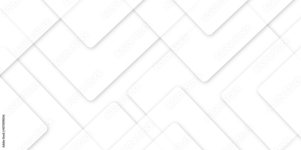 Poster abstract white and grey geometric overlapping square pattern background with shadow. paper texture d
