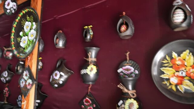Processed handicrafts work and imagine