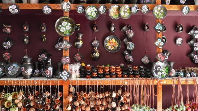 Processed handicrafts work and imagine