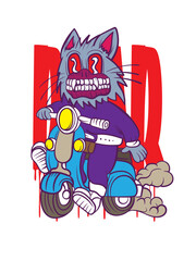 werewolf illustration with japanese style for kaijune event