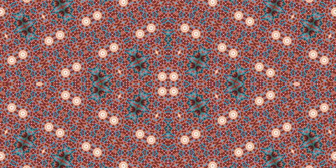 Seamless kaleidoscope pattern. The texture of the woven pattern. Endless pattern