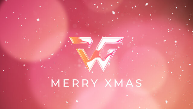 Elegant Snow Christmas Logo Reveal 59 1:1 16:9 9:16