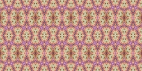 Seamless kaleidoscope pattern. The texture of the woven pattern. Endless pattern