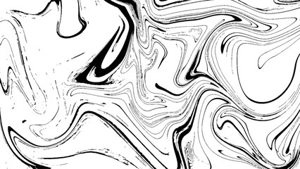 Seamless abstract marble pattern. Black and White Liquid Marble Pattern - Monochrome Abstract Background