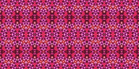 Seamless kaleidoscope pattern. The texture of the woven pattern. Endless pattern
